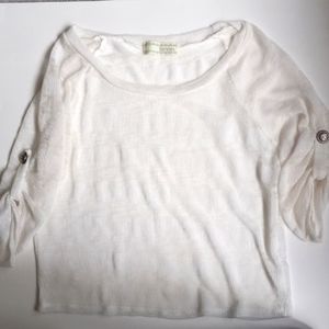 WHITE SEE THROUGH TOP